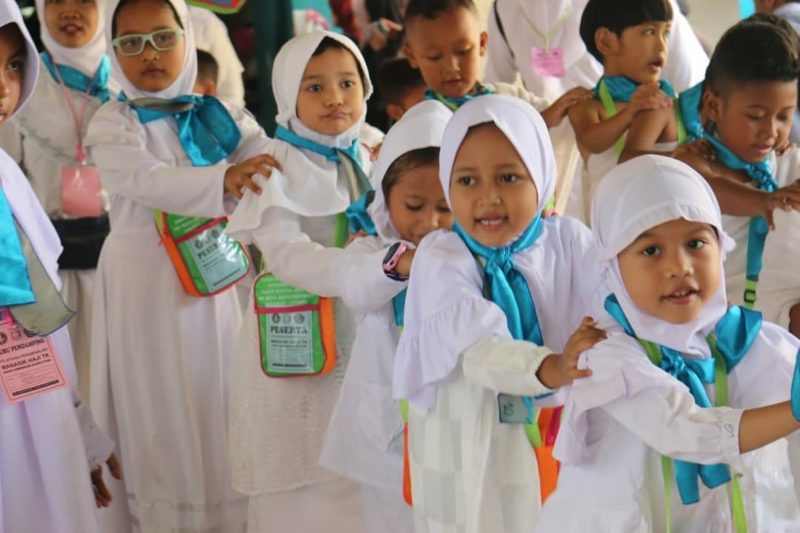anak-anak pendidikan anak usia PAUD di pandemi dalam kenormalan baru