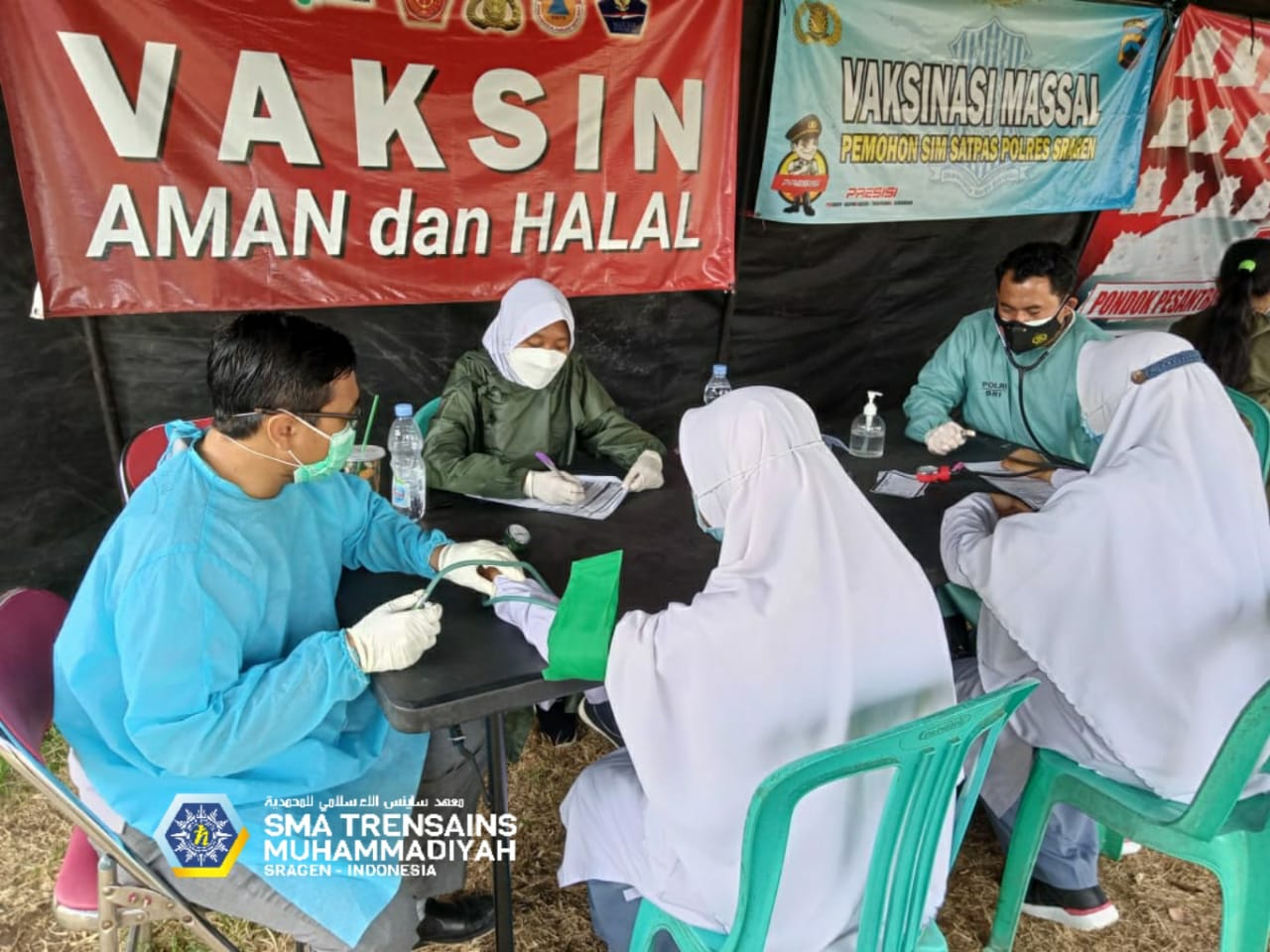 Pesantren Sains (Trensains) Sragen Lakukan Vaksinasi
